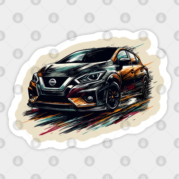 Nissan Versa Sticker by Vehicles-Art